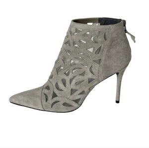 Stuart Weitzman Grey Cutaway Ankle Bootie Womens Size 7.5